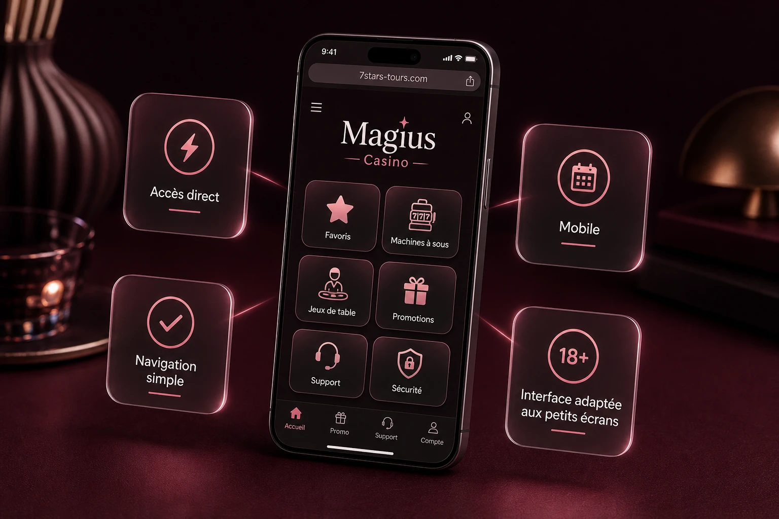 Avantages d’une application mobile :