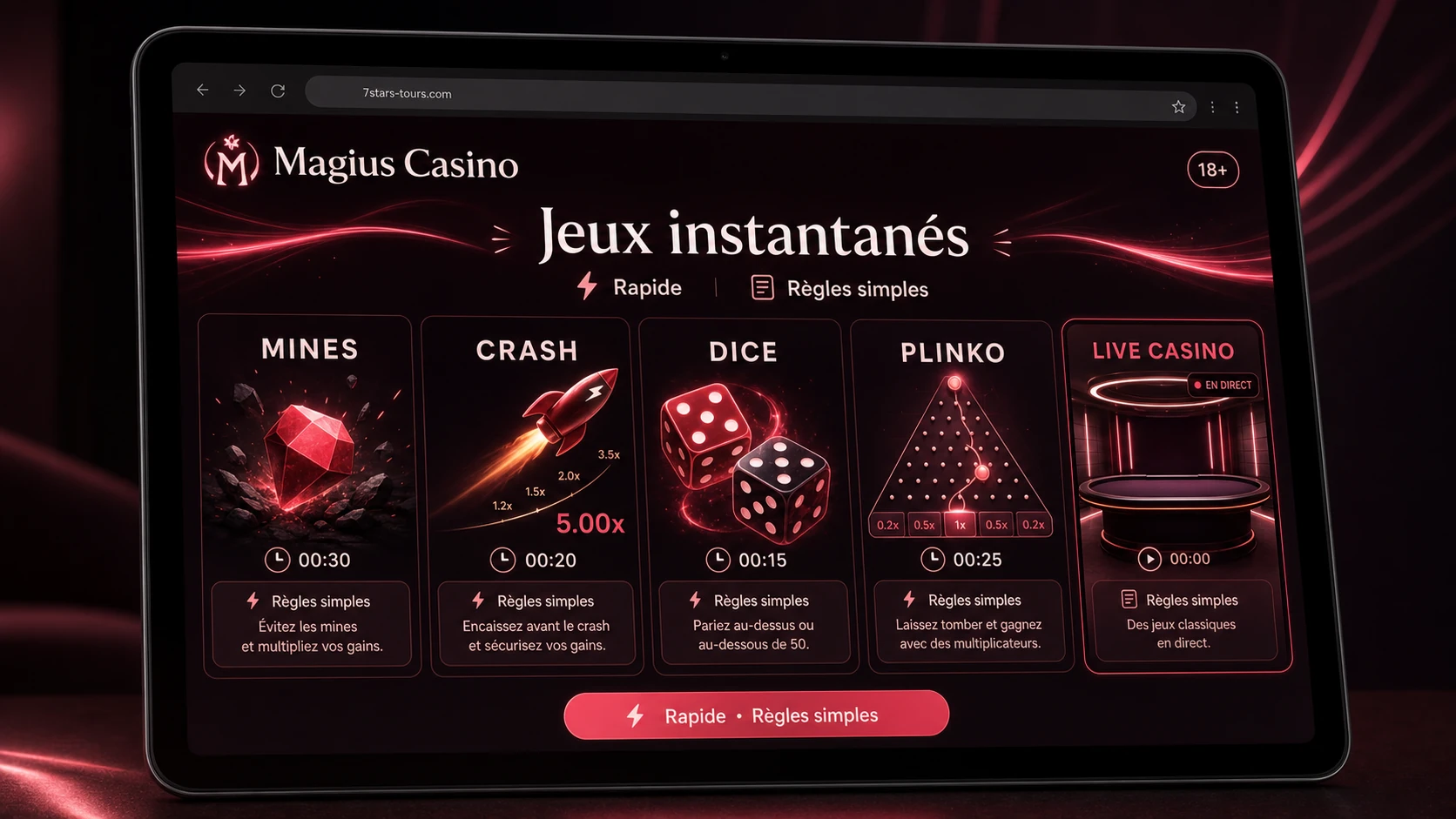 Jeux instantanés