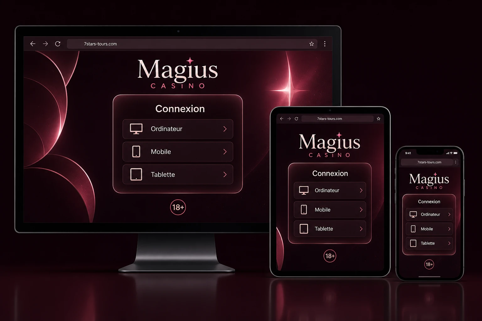 Magius login sur ordinateur et appareils mobiles