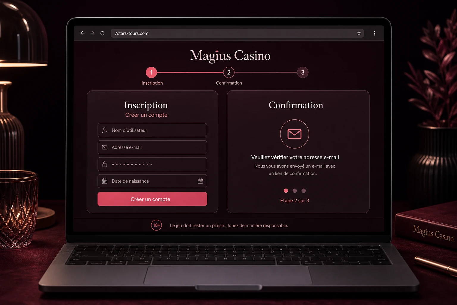 Magius Casino registration : créer un nouveau compte